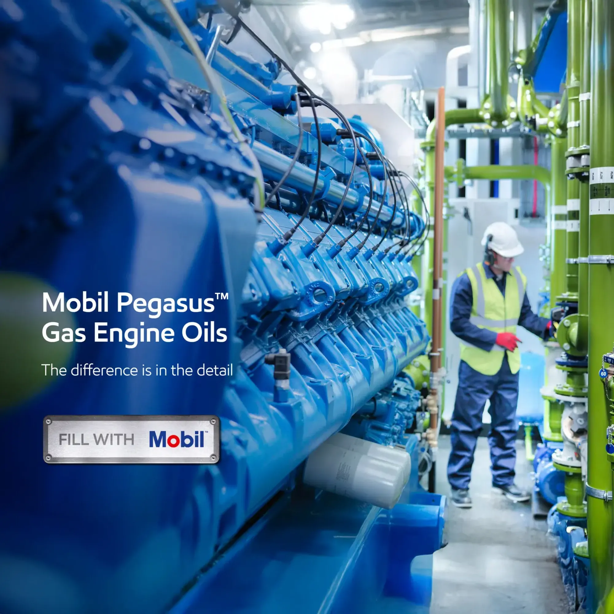 Обслуговування газових двигунів з MOBIL