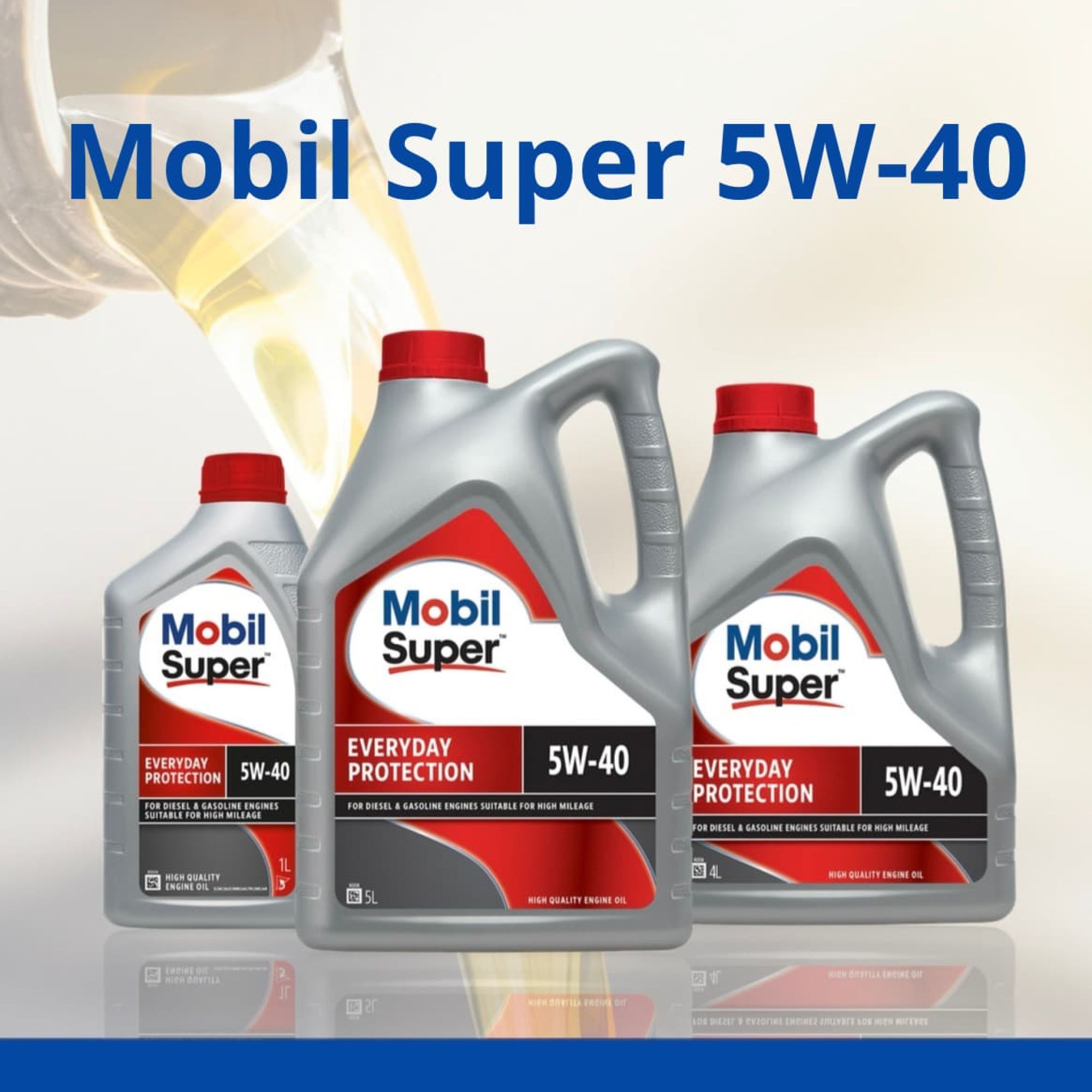 Mobil Super™ Everyday Protection 5W-40 – надійний вибір для довготривалого захисту двигуна!